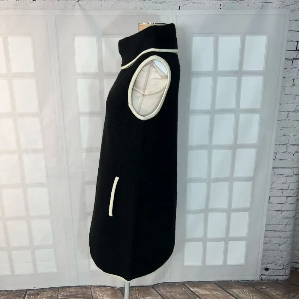 Rachel Zoe Black Wool Roll Neck Mod Vibe Mini Tunic Dress Size Medium - Picture 6 of 10